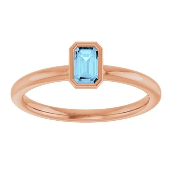 Family Stackable Bezel-Set Ring Image 3 Leslie E. Sandler Fine Jewelry and Gemstones rockville , MD