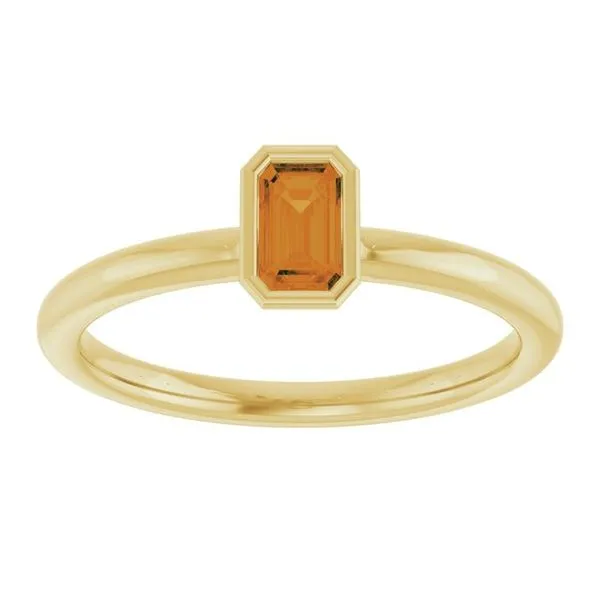 Family Stackable Bezel-Set Ring Image 3 James & Williams Jewelers Berwyn, IL