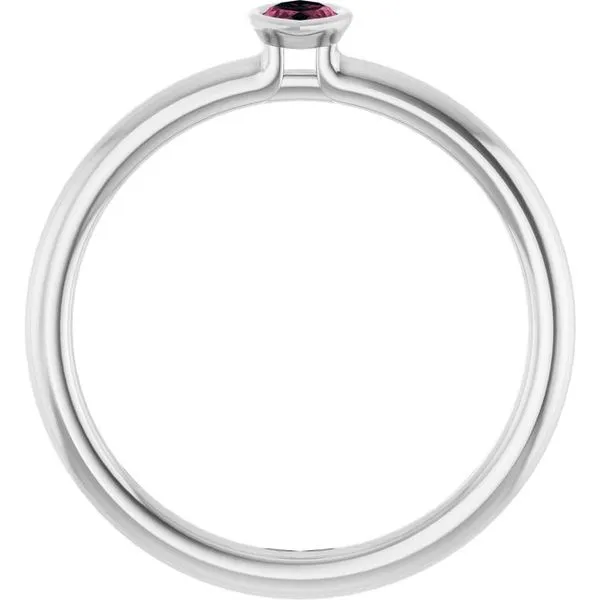 Family Stackable Bezel-Set Ring Image 2 Jewelry Design Studio Jensen Beach, FL