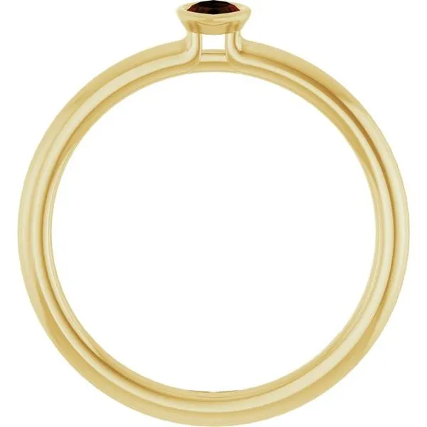 Family Stackable Bezel-Set Ring Image 2 Henry B. Ball Jewelers Canton, OH
