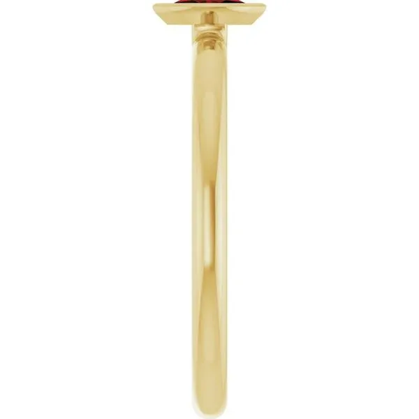 Family Stackable Bezel-Set Ring Image 4 J. Meredith Jewelers Delafield, WI