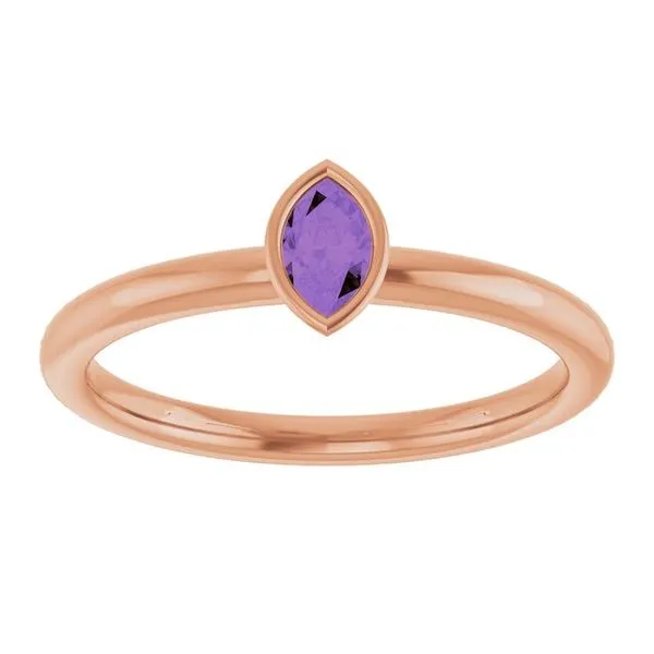 Family Stackable Bezel-Set Ring Image 3 Cherry Street Jewelers Tulsa, OK