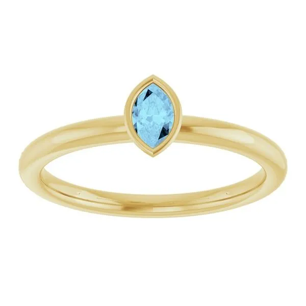 Family Stackable Bezel-Set Ring Image 3 Rick's Jewelers California, MD