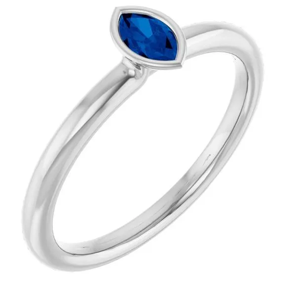 Family Stackable Bezel-Set Ring James Wolf Jewelers Mason, OH