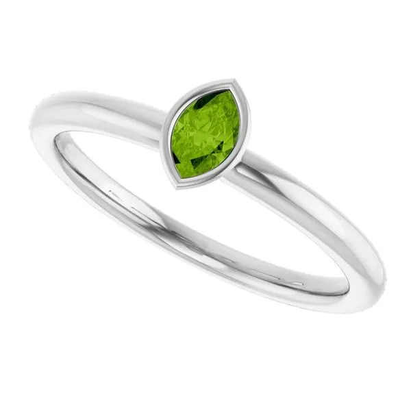 Family Stackable Bezel-Set Ring Image 5 D'Errico Jewelry Scarsdale, NY