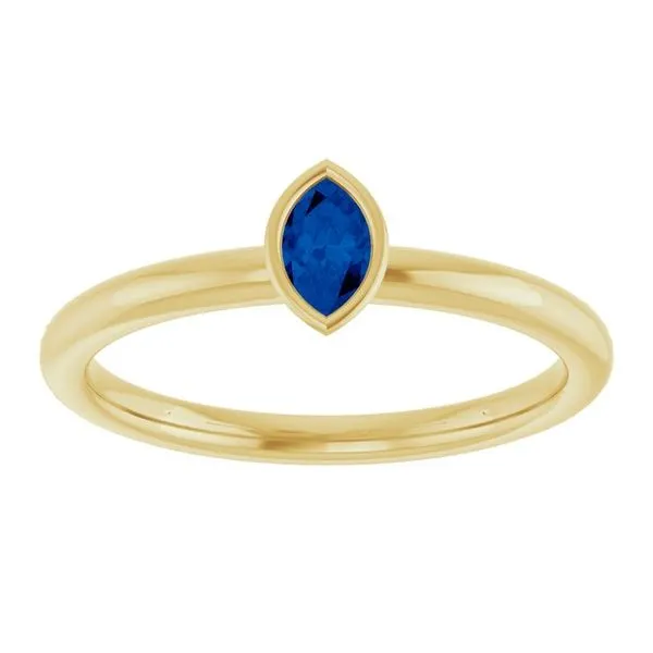 Family Stackable Bezel-Set Ring Image 3 Atlanta West Jewelry Douglasville, GA