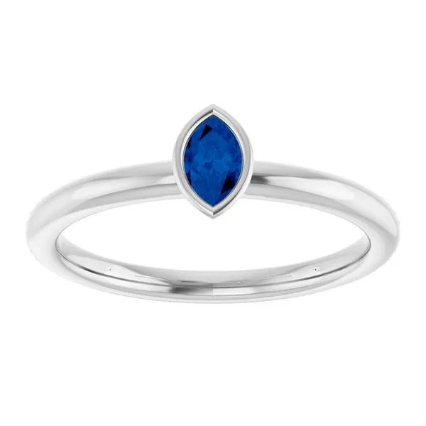 Family Stackable Bezel-Set Ring Image 3 Atlanta West Jewelry Douglasville, GA
