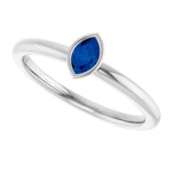 Family Stackable Bezel-Set Ring Image 5 Atlanta West Jewelry Douglasville, GA