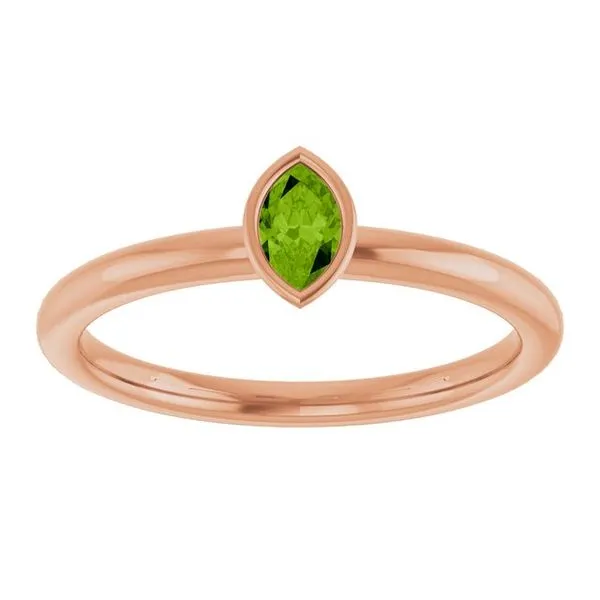 Family Stackable Bezel-Set Ring Image 3 Hopman Jewelers Elkhart, IN