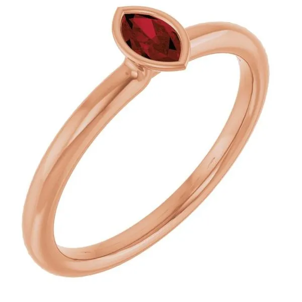 Family Stackable Bezel-Set Ring D'Errico Jewelry Scarsdale, NY