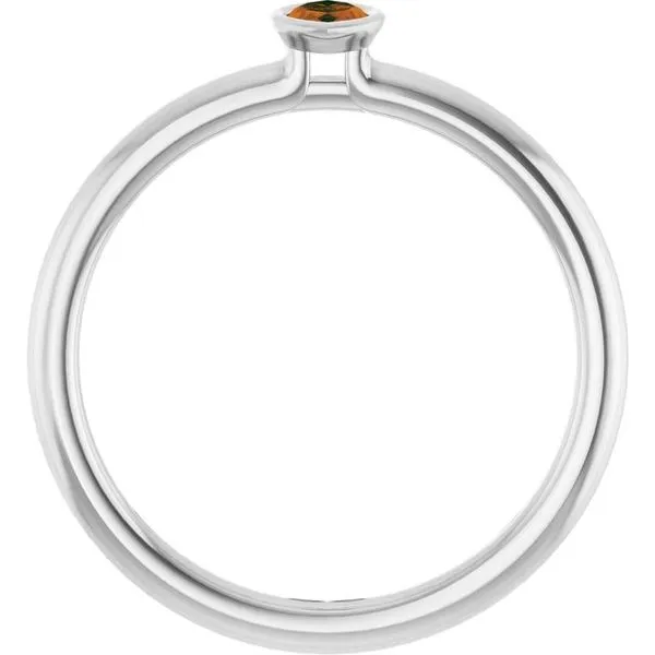 Family Stackable Bezel-Set Ring Image 2 Hopman Jewelers Elkhart, IN