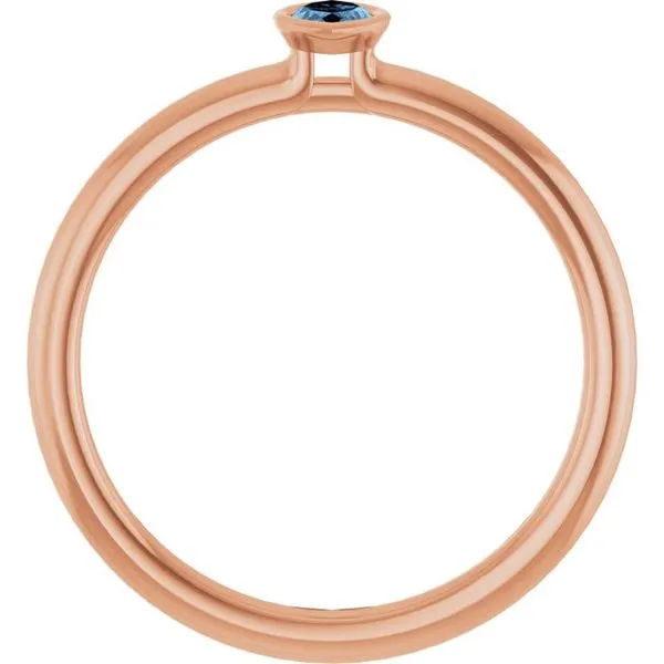 Family Stackable Bezel-Set Ring Image 2 James & Williams Jewelers Berwyn, IL