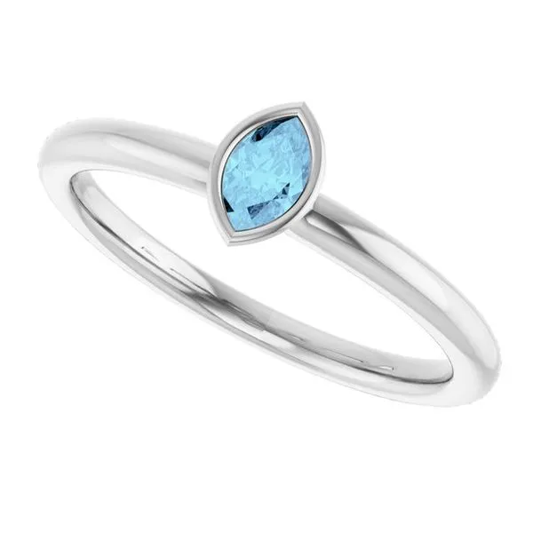 Family Stackable Bezel-Set Ring Image 5 Hopman Jewelers Elkhart, IN