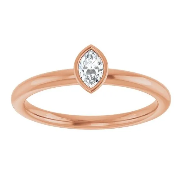 Family Stackable Bezel-Set Ring Image 3 Rasmussen Jewelers Spanish Fork, UT