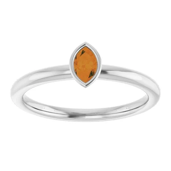 Family Stackable Bezel-Set Ring Image 3 Hopman Jewelers Elkhart, IN