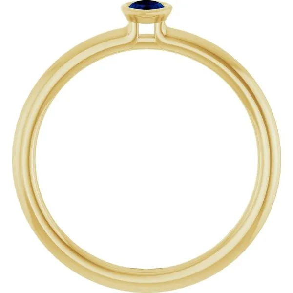 Family Stackable Bezel-Set Ring Image 2 James & Williams Jewelers Berwyn, IL