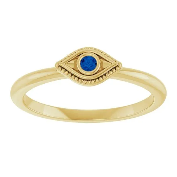 Stackable Evil Eye Ring Image 3 Douglas Jewelers Conroe, TX