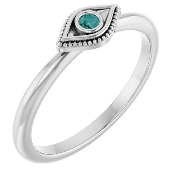 Stackable Evil Eye Ring Leslie E. Sandler Fine Jewelry and Gemstones rockville , MD