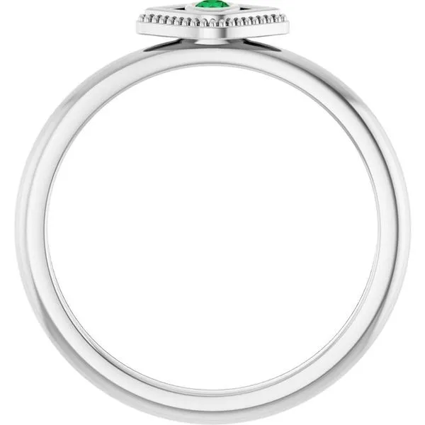 Stackable Evil Eye Ring Image 2 D'Errico Jewelry Scarsdale, NY