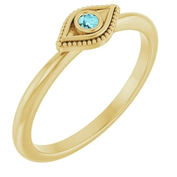 Stackable Evil Eye Ring Becky Beck's Jewelry DeKalb, IL
