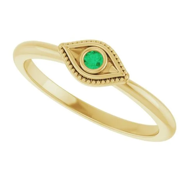 Stackable Evil Eye Ring Image 5 CBC Fine Jewelers El Paso, TX