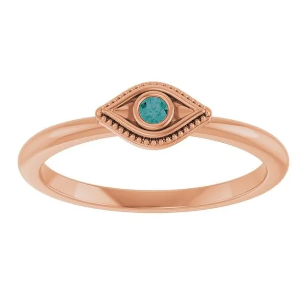 Stackable Evil Eye Ring Image 3 Grayson & Co. Jewelers Iron Mountain, MI