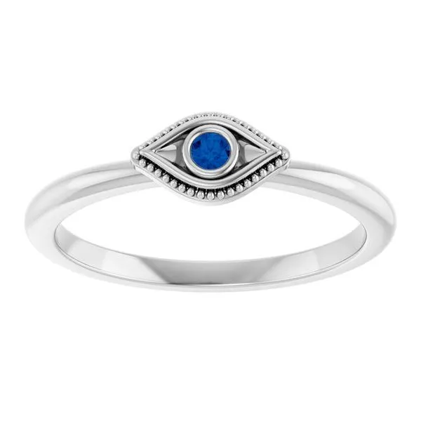 Stackable Evil Eye Ring Image 3 Rasmussen Jewelers Spanish Fork, UT