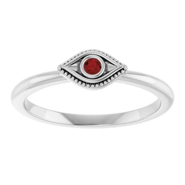Stackable Evil Eye Ring Image 3 Long Jewelers Chesapeake, VA