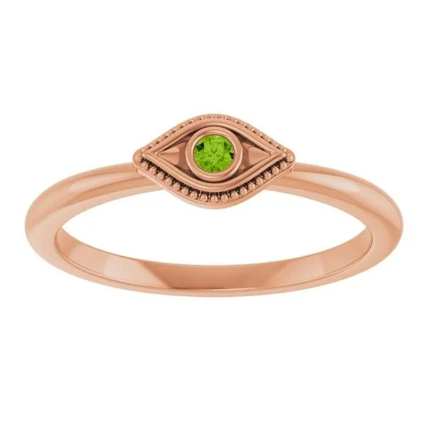 Stackable Evil Eye Ring Image 3 Douglas Jewelers Conroe, TX