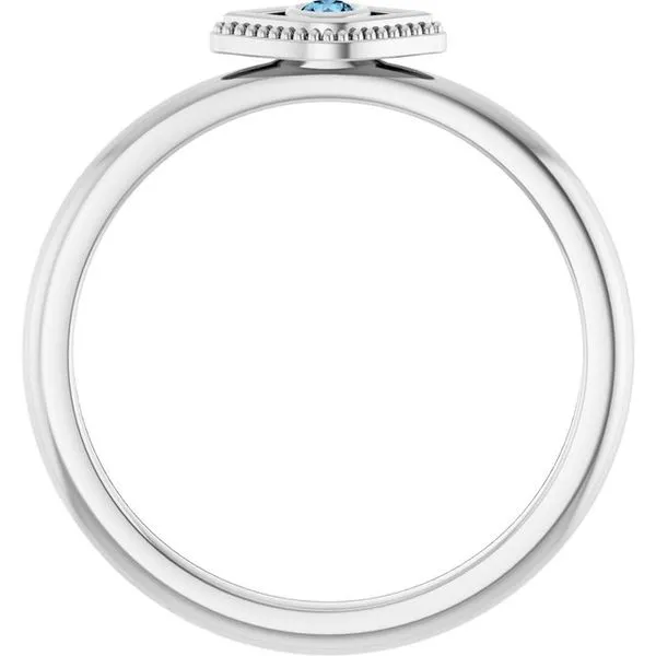 Stackable Evil Eye Ring Image 2 M. J. Thomas Jewelers, Ltd. Stratford, CT