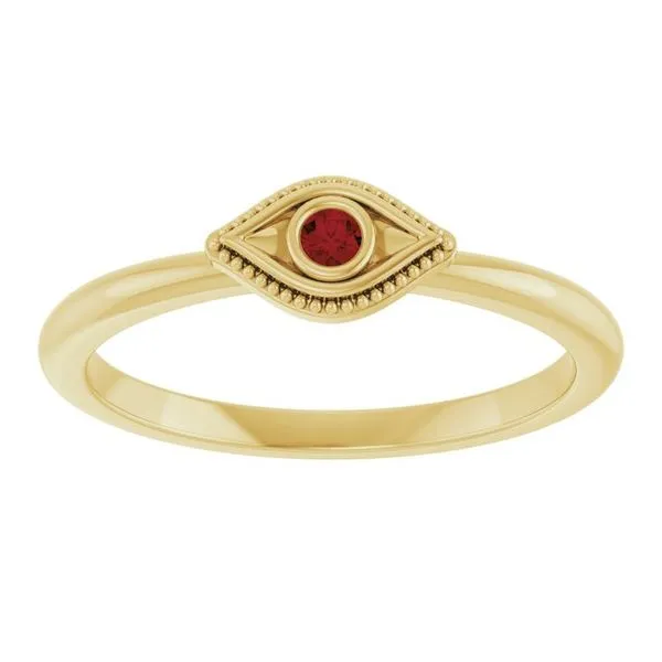 Stackable Evil Eye Ring Image 3 Cherry Street Jewelers Tulsa, OK