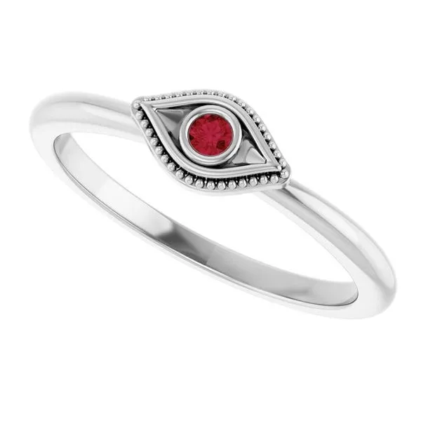 Stackable Evil Eye Ring Image 5 Grayson & Co. Jewelers Iron Mountain, MI