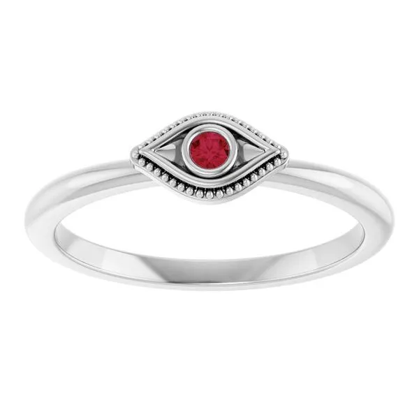 Stackable Evil Eye Ring Image 3 Rasmussen Jewelers Spanish Fork, UT