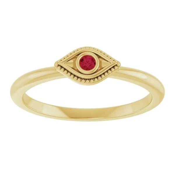 Stackable Evil Eye Ring Image 3 Rasmussen Jewelers Spanish Fork, UT
