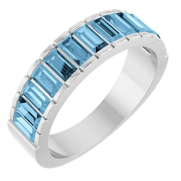 Channel-Set Baguette Ring Leslie E. Sandler Fine Jewelry and Gemstones rockville , MD