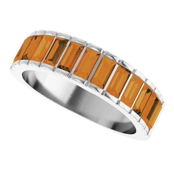Channel-Set Baguette Ring Image 5 Becky Beck's Jewelry DeKalb, IL