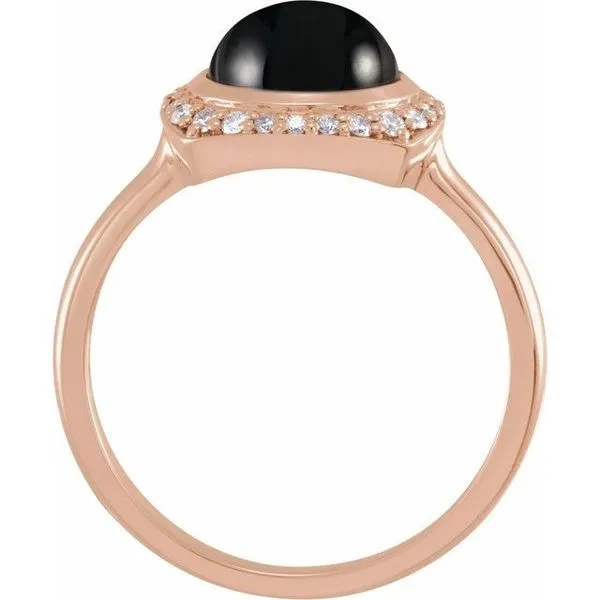 Halo-Style Cabochon Ring Image 2 Jewelry Design Studio Jensen Beach, FL