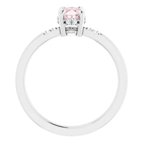 Accented French-Set Ring Image 2 M. J. Thomas Jewelers, Ltd. Stratford, CT