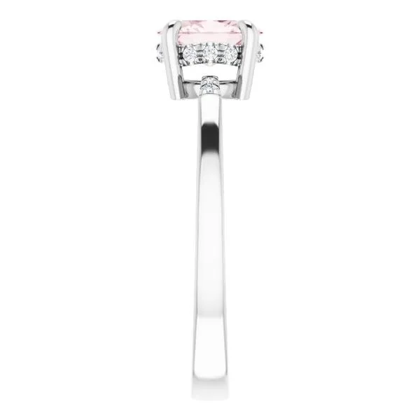 Accented French-Set Ring Image 4 M. J. Thomas Jewelers, Ltd. Stratford, CT