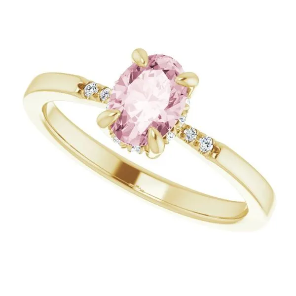 Accented French-Set Ring Image 5 M. J. Thomas Jewelers, Ltd. Stratford, CT