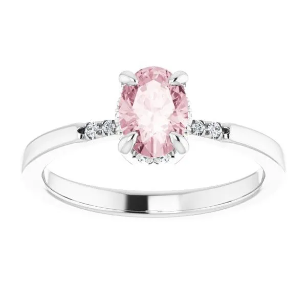 Accented French-Set Ring Image 3 Jewelry Design Studio Jensen Beach, FL