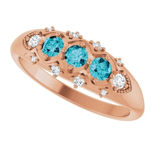 Accented Three-Stone Ring Image 5 Cherry Street Jewelers Tulsa, OK