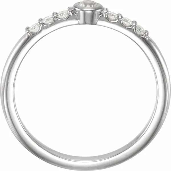 Stackable Bezel-Set Ring Image 2 Jewelry Design Studio Jensen Beach, FL