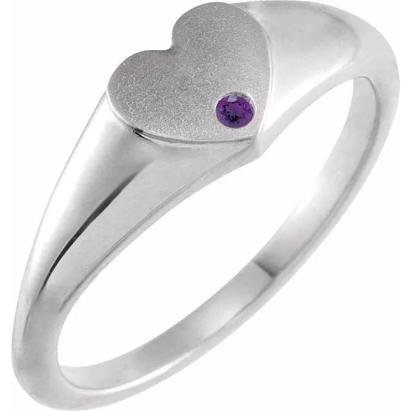 Heart Signet Ring D'Errico Jewelry Scarsdale, NY