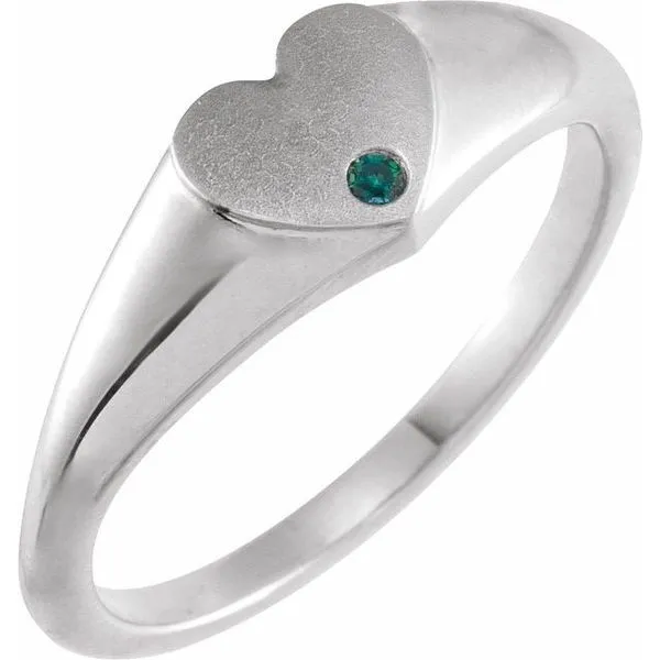 Heart Signet Ring Jewelry Design Studio Jensen Beach, FL