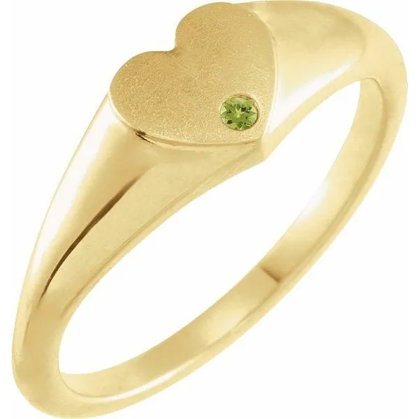 Heart Signet Ring Hopman Jewelers Elkhart, IN
