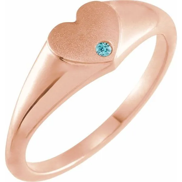 Heart Signet Ring Hopman Jewelers Elkhart, IN