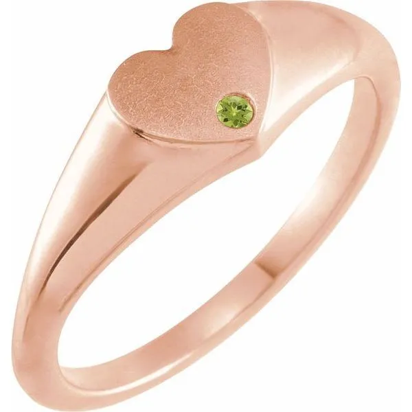 Heart Signet Ring Jewelry Design Studio Jensen Beach, FL