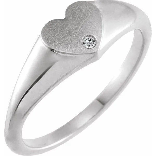 Heart Signet Ring Hopman Jewelers Elkhart, IN