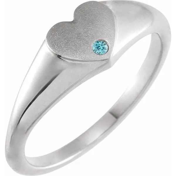 Heart Signet Ring J. Meredith Jewelers Delafield, WI